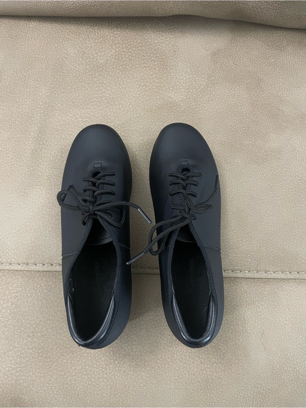 Black Lace-Up Tap Shoes
